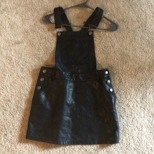 Pleather Forever 21 Overall jumper dress